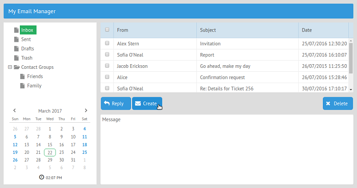 Using type and icon