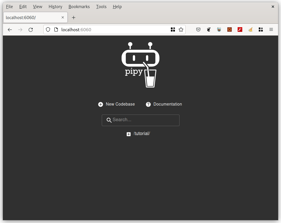 Pipy admin console listening on port 6060