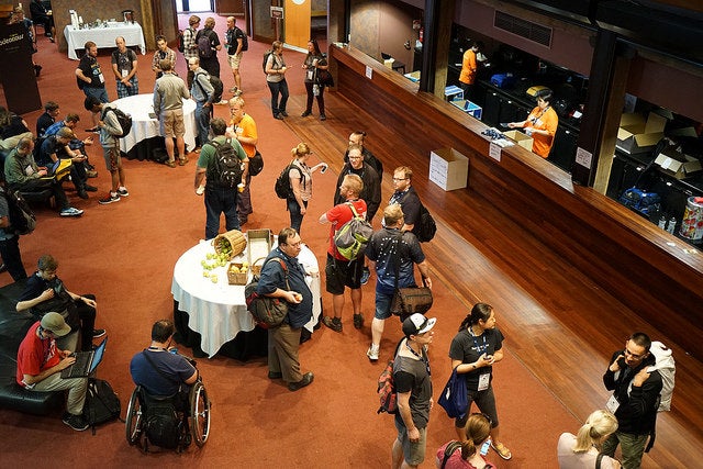 Attendees at Linux.conf.au 2016