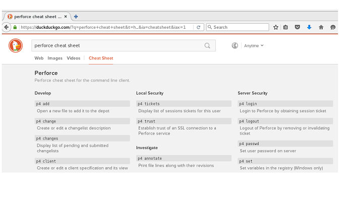 Search results with DuckDuckGo