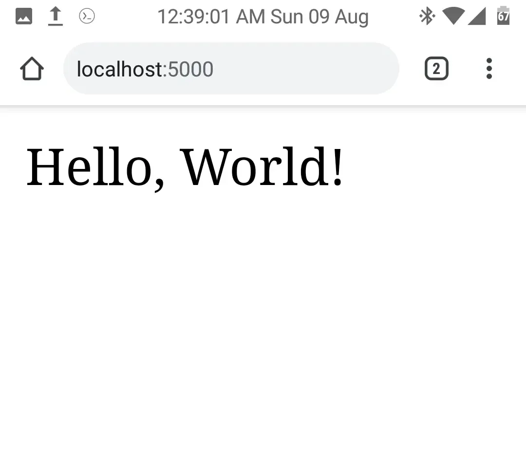 Your web app Your web app