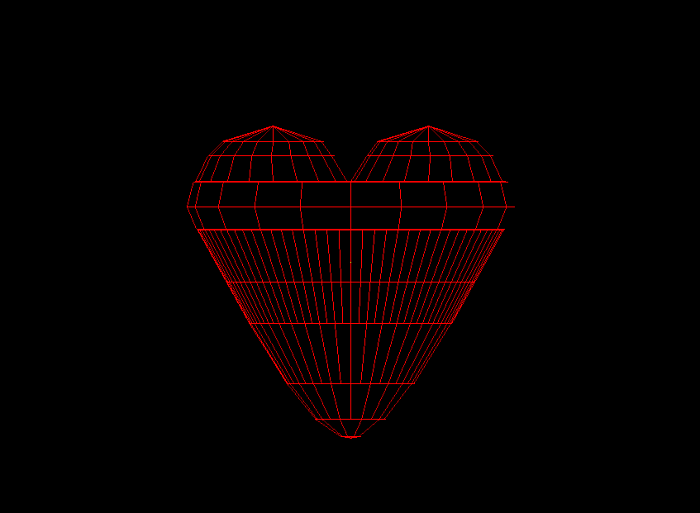 Amour object wireframe
