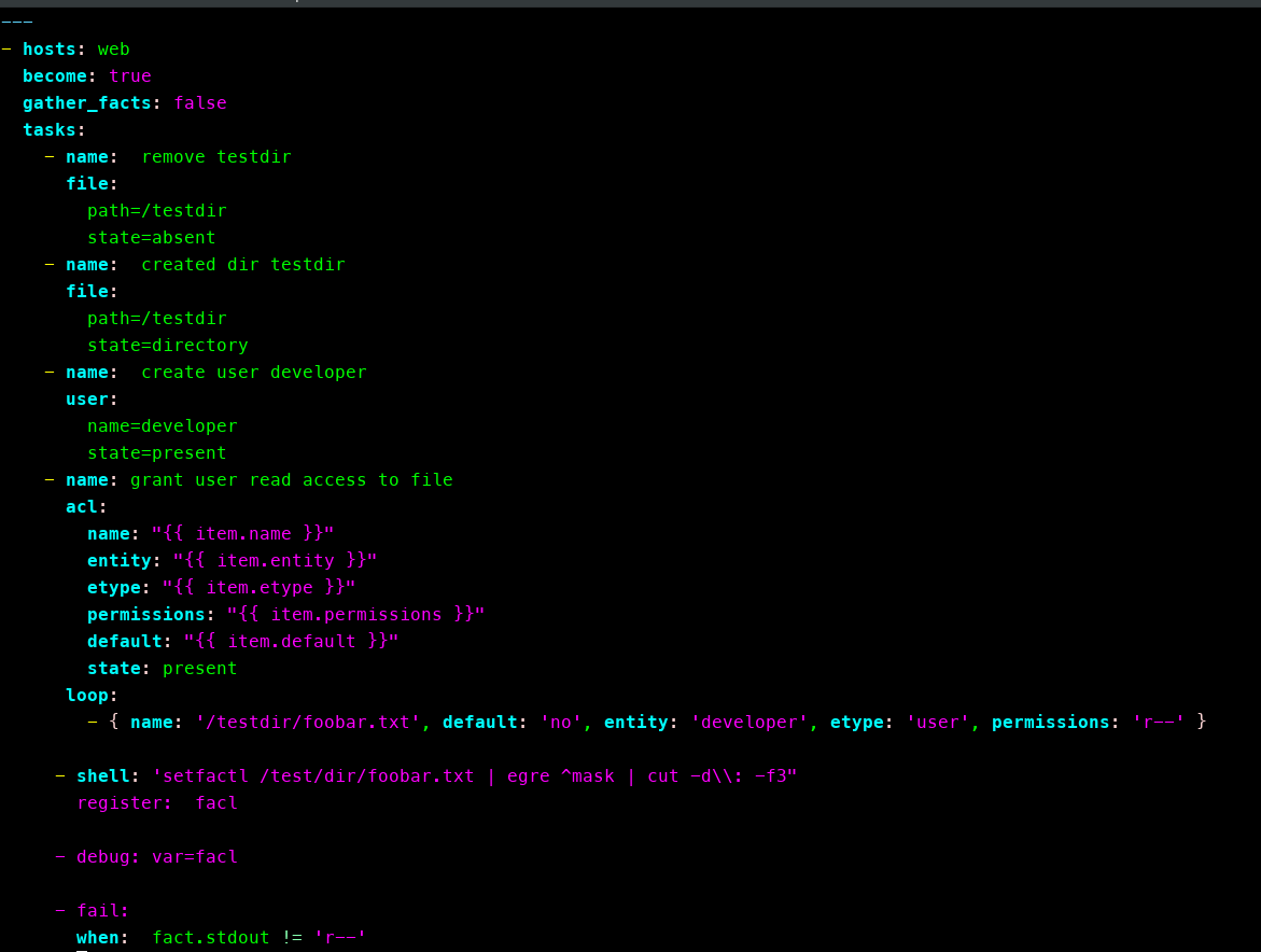 Ansible playbook Ansible playbook