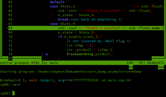 gdb output corrupted gdb output corrupted