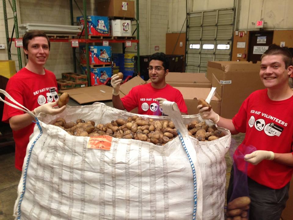 Interns volunteering 2013