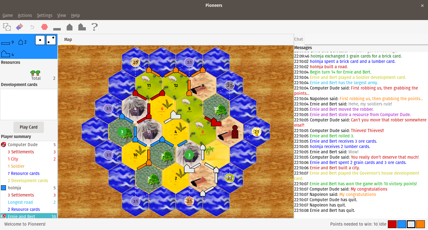 Pioneers screenshot Pioneers screenshot