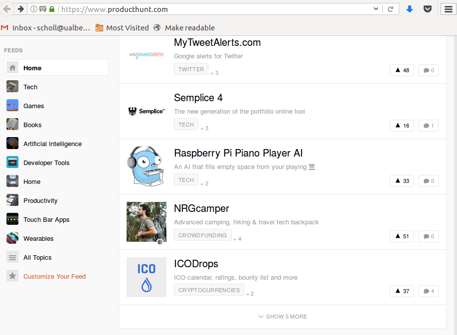 product hunt screen shot product hunt screen shot