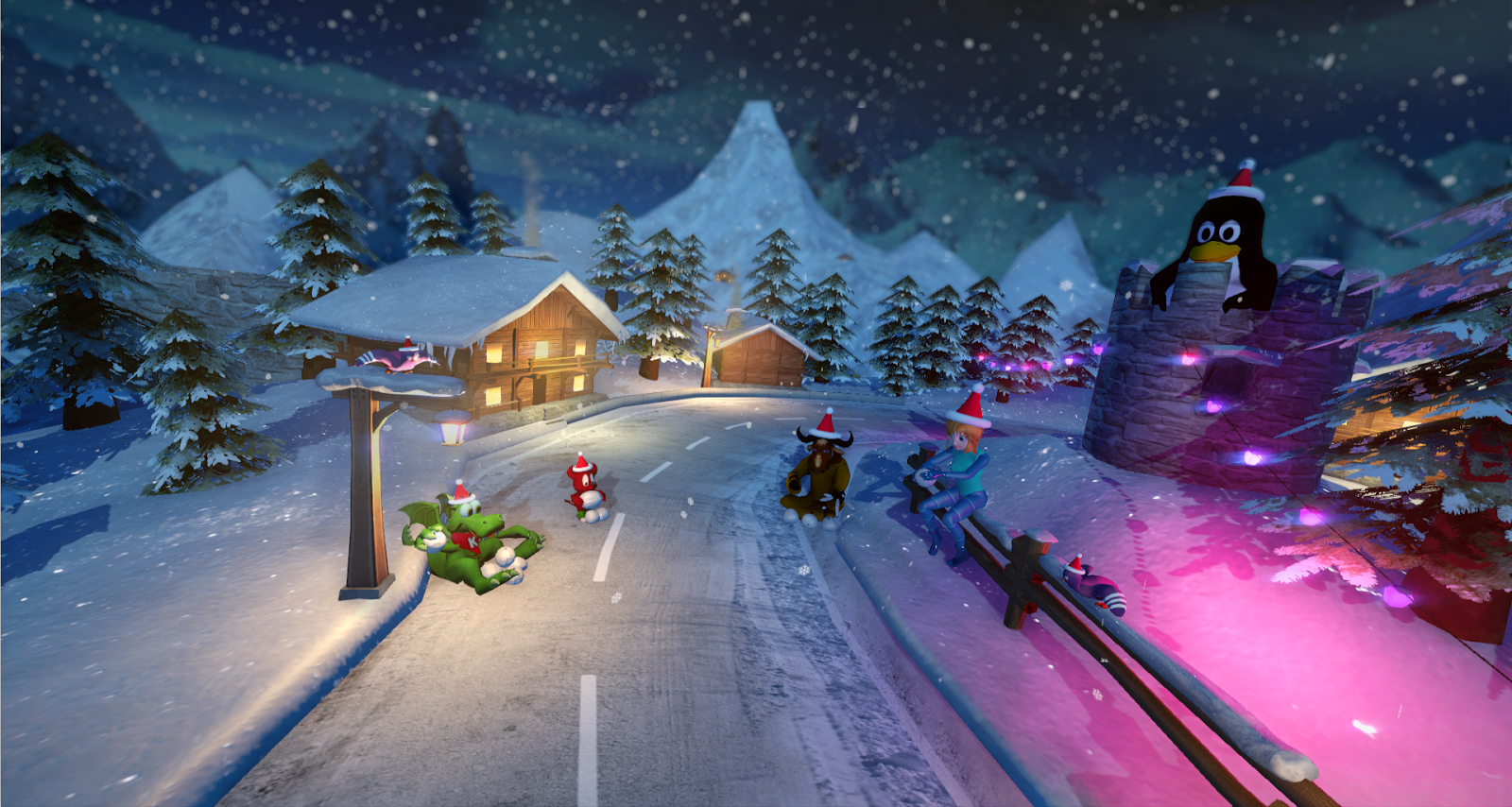 SuperTuxCart Merry Christmas beta version