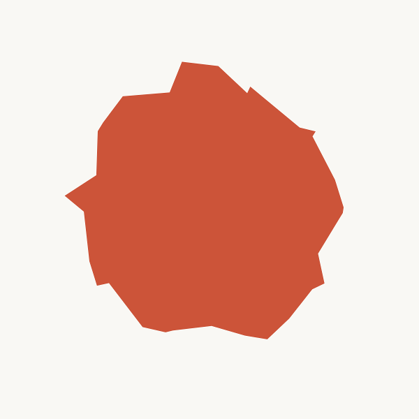 Decagon after a single deformation round Decagon with single deformation round