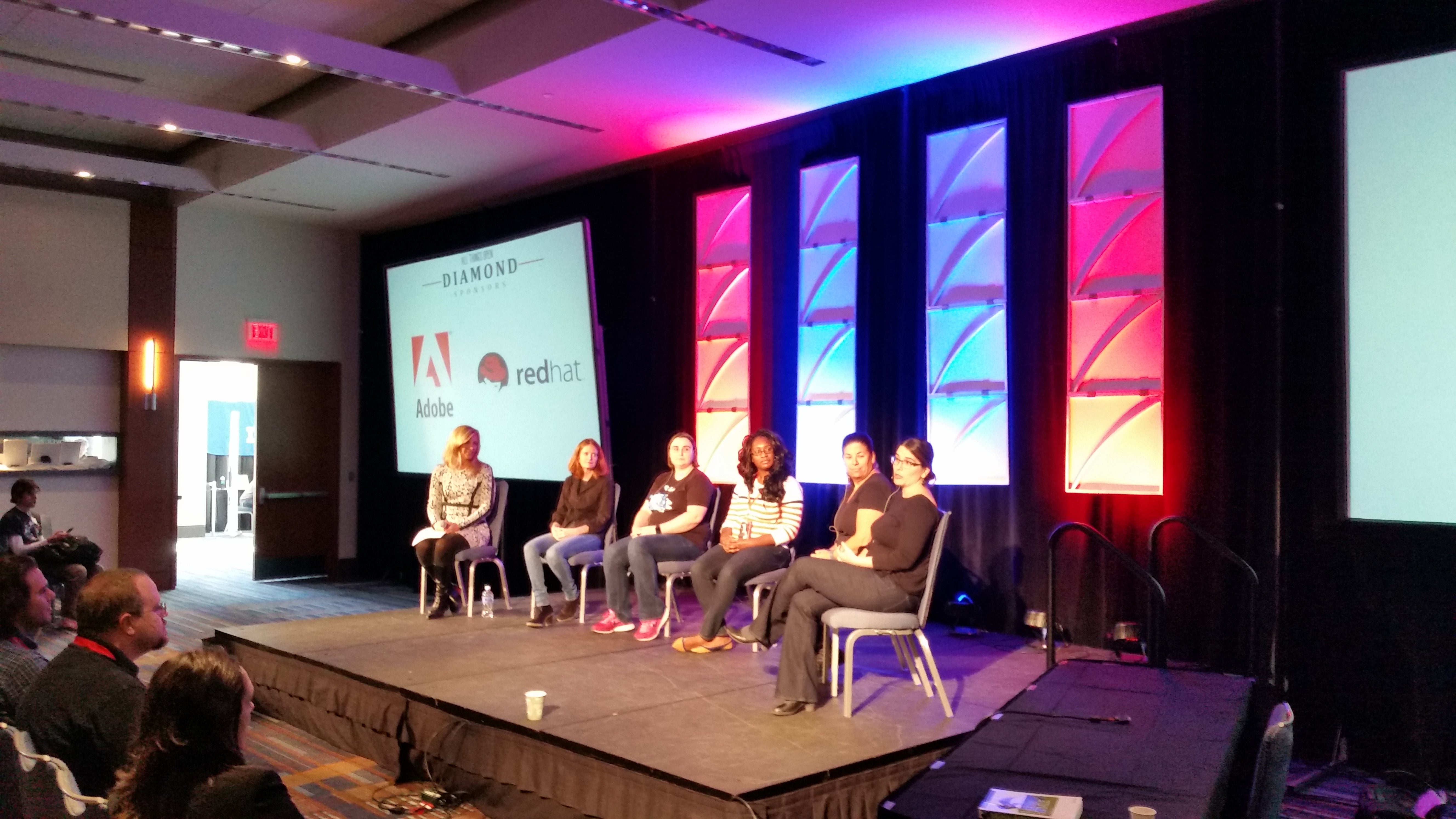 Women in open source panel at All Things Open conference 2014