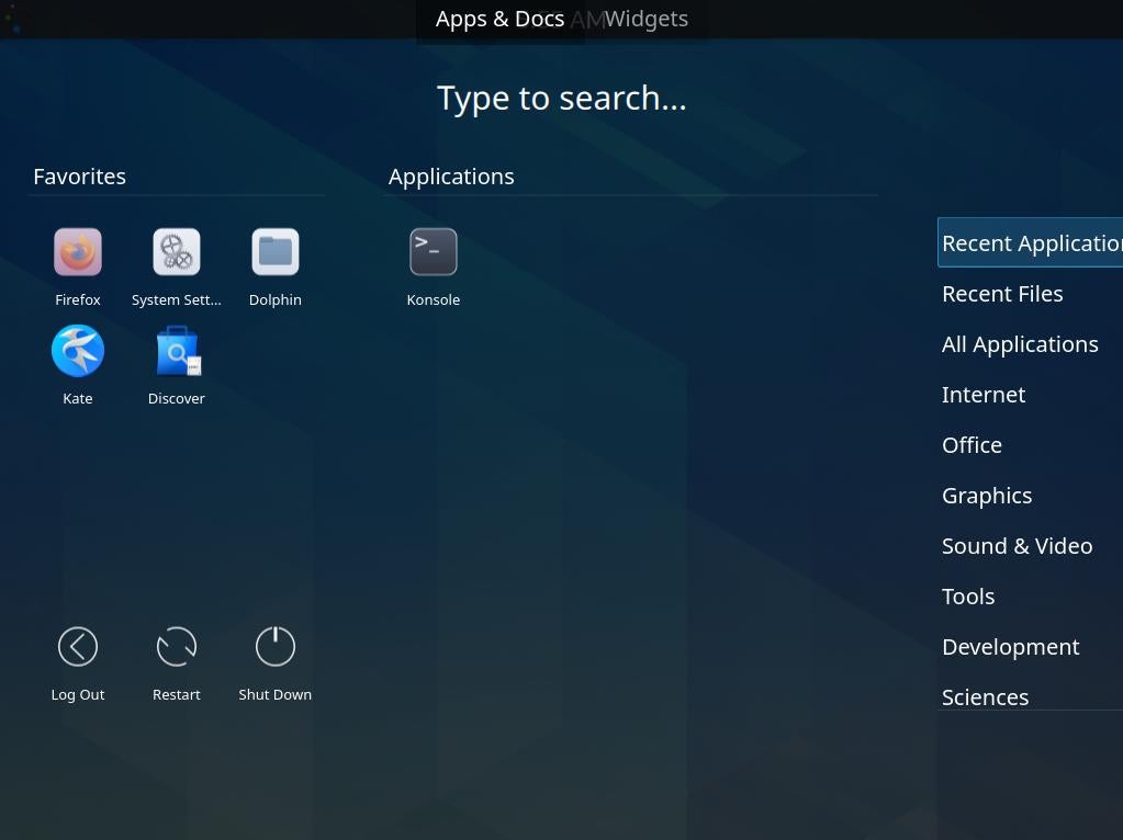 Application dashboard Application dashboard