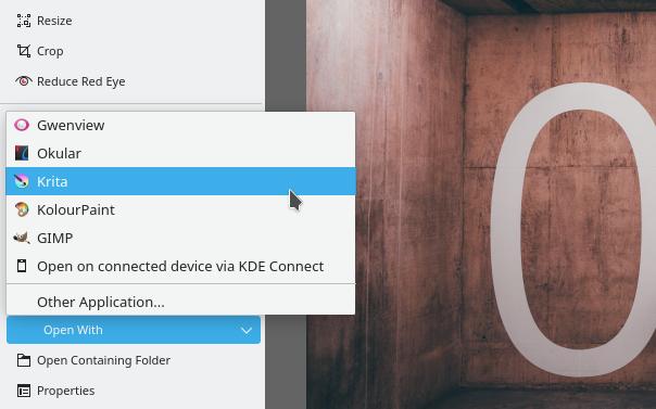 Gwenview referencing Krita Gwenview referencing Krita