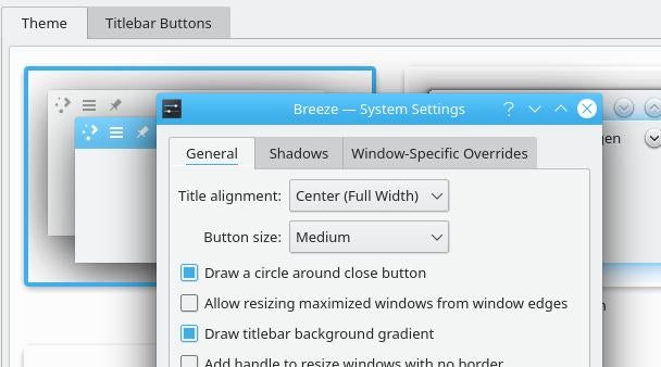 System settings System settings
