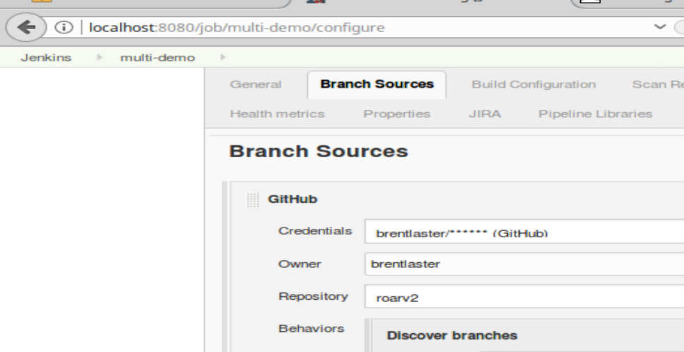 Figure 9: Creating and configuring a Multibranch Pipeline Figure 9: Creating and configuring a Multibranch Pipeline