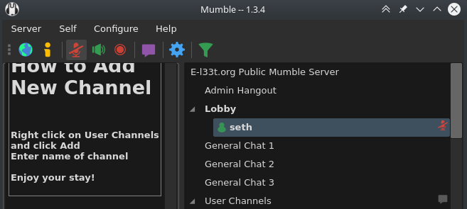 Mumble client Mumble client