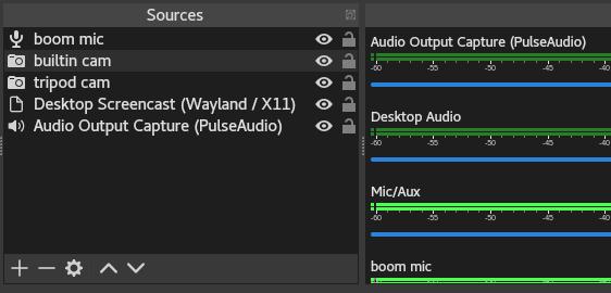 Adding a source in OBS Adding a source in OBS