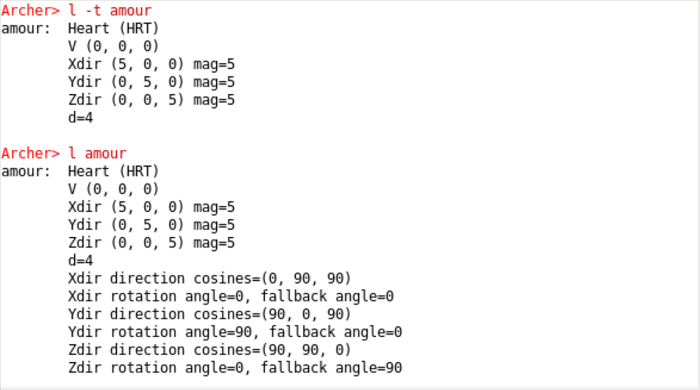 Running commands from the archer command prompt