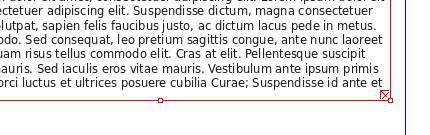 Text overflow warning Text overflow warning