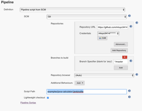 Enter script path
