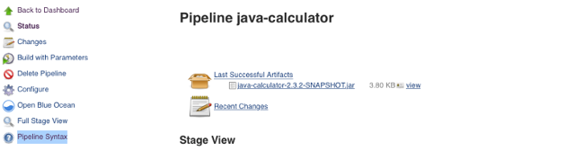 Pipeline Syntax
