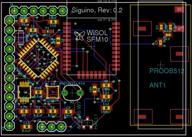 Final, fully routed board layout