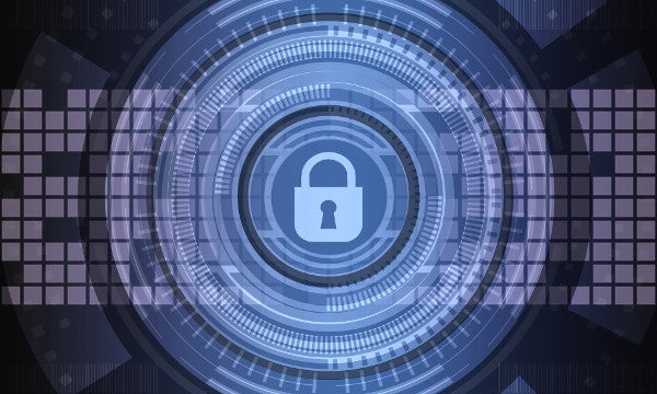 image of a lock on data image of a lock on data