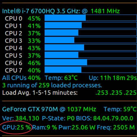 Conky CPU and GPU monitoring Conky CPU and GPU monitoring