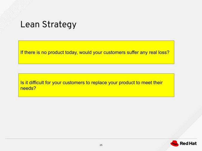 Lean strategy questions Lean strategy questions