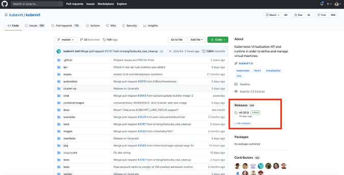 KubeVirt Releases KubeVirt Releases