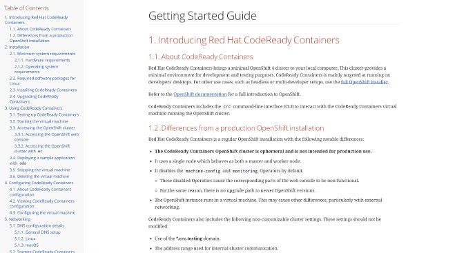CodeReady Container CodeReady Container