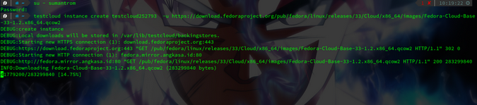 Add user to testcloud group Add user to testcloud group