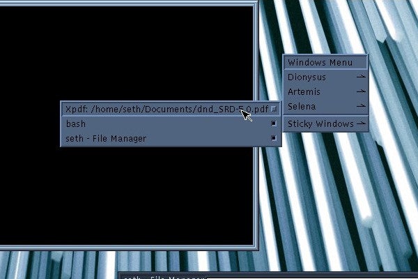 UDE middle-click menu UDE middle-click menu