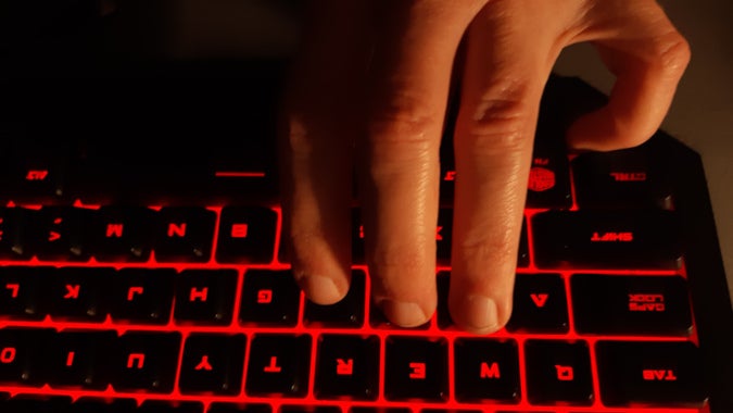 Fingers on a keyboard Fingers on a keyboard