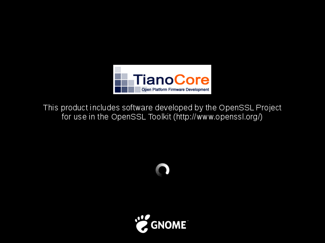 Booting GNOME OS Booting GNOME OS