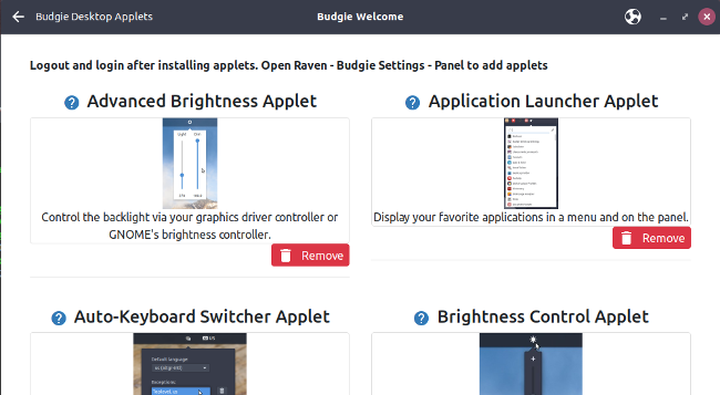 Budgie Applet Installer Budgie Applet Installer