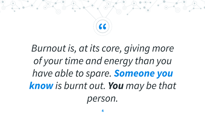 Definition of burnout Definition of burnout