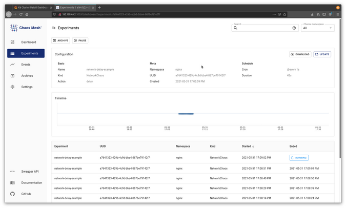 Chaos Mesh Dashboard Chaos Mesh Dashboard