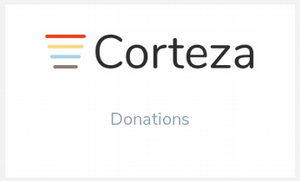 Donations application button Donations application button