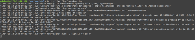 Seeing attacks in the logs Seeing attacks in the logs