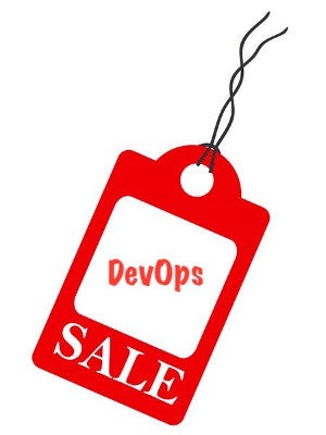DevOps price tag graphic DevOps price tag graphic