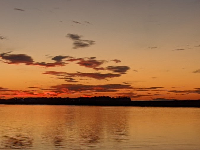 Tranquil sunset over Westham Island, BC Tranquil sunset over Westham Island, BC