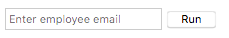 Email entry form Email entry form