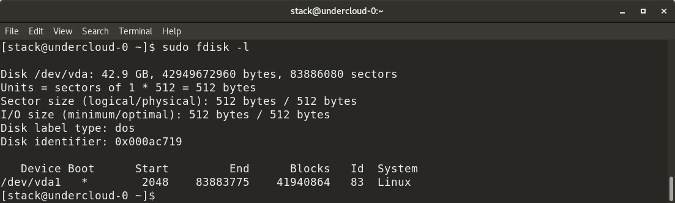 fdisk - l command fdisk - l command