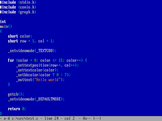 Writing a simple test program in C writing a simple C program