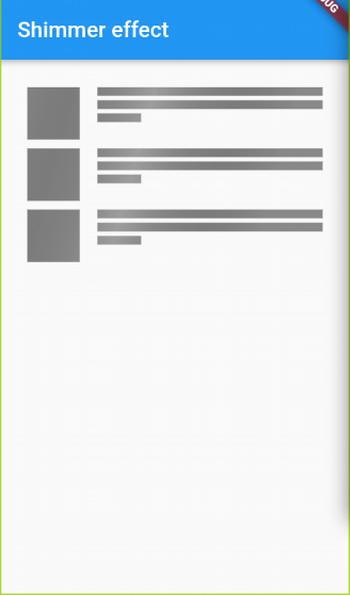 Flutter Shimmer Effect plugin Flutter Shimmer Effect plugin
