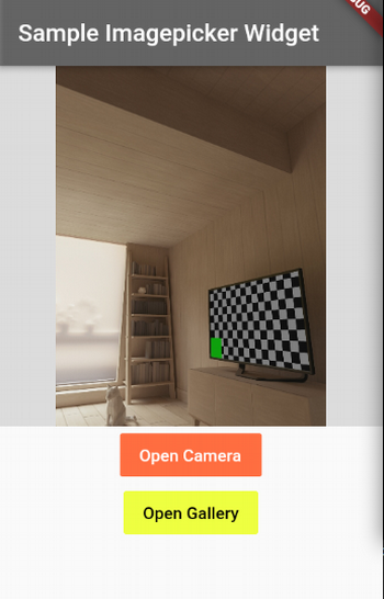 Flutter ImagePicker widget Flutter ImagePicker widget