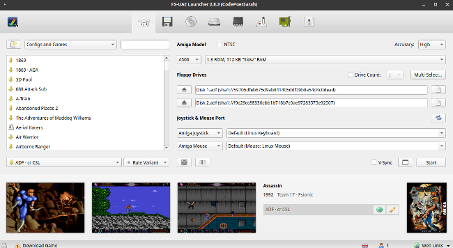 Ubuntu running FS-UAE Ubuntu running FS-UAE