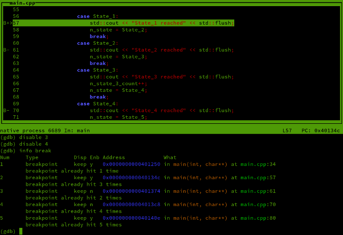 disabled breakpoints disabled breakpoints