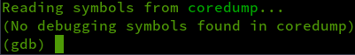no debugging symbols no debugging symbols