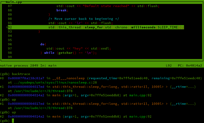 moving up the stack to main.cpp moving up the stack to main.cpp